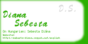 diana sebesta business card